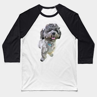 Cute Brown dog Cockapoo Shitzu Baseball T-Shirt